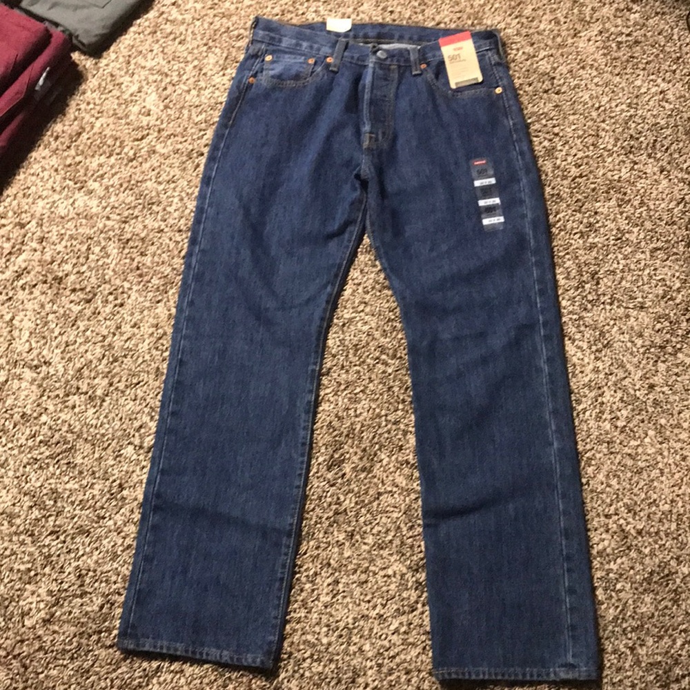 Levi’s, Mens, straight legs, Classic 501 blue jeans, size 30x30